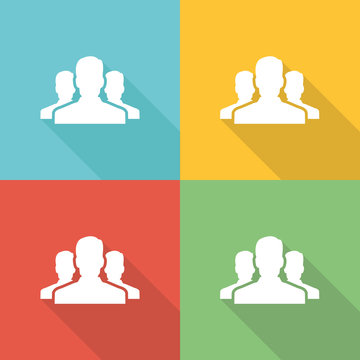 Canditate Flat Icon Concept