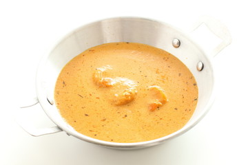 Indian food, shrimp curry