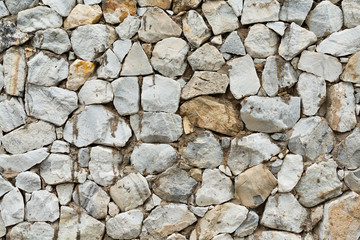 Rock stone wall