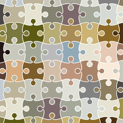 Vector puzzle pattern background