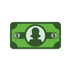 Billet of money vector illustration graphic design