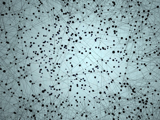 Futuristic shapes in virtual reality. Abstract background. High technology concept. 3D illustration.