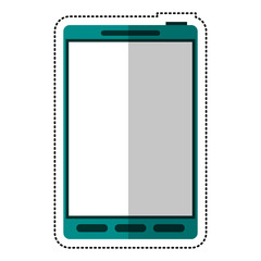 green smartphone mobile technology vector illustration eps 10