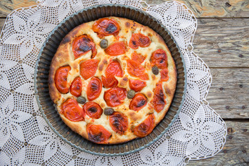 Italian focaccia bread