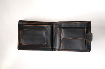 Different wallets on white background