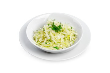 salad isolated on white background.