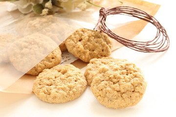 homemade oat cookie