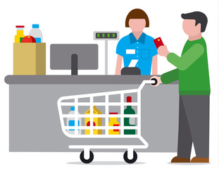 shopping food supermarket