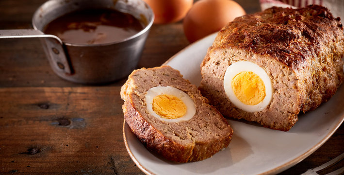 Meatloaf with egg
