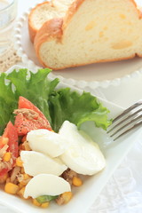 vegetable and cheese salad