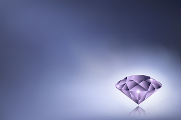 Beautiful background with a large purple diamond. There is an option in the vector.