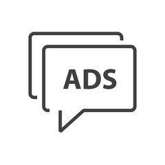 bubble talk Advertisement Line icon