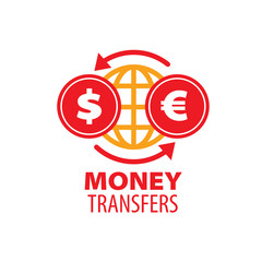 Obraz premium vector logo remittances