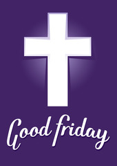 Good Friday With Purple Background