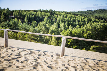 A beautiful sand dunes in a Neringa National park