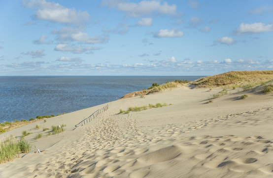 A beautiful sand dunes in a Neringa National park