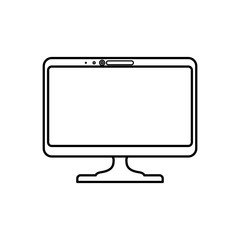 Computer screen technology icon vector illustration graphic design