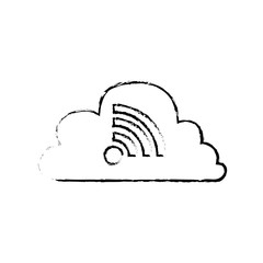 Wireless wifi zone icon vector illustration graphic design