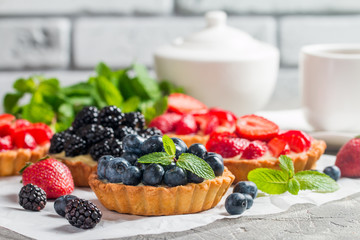 Fresh homemade berrie tarts