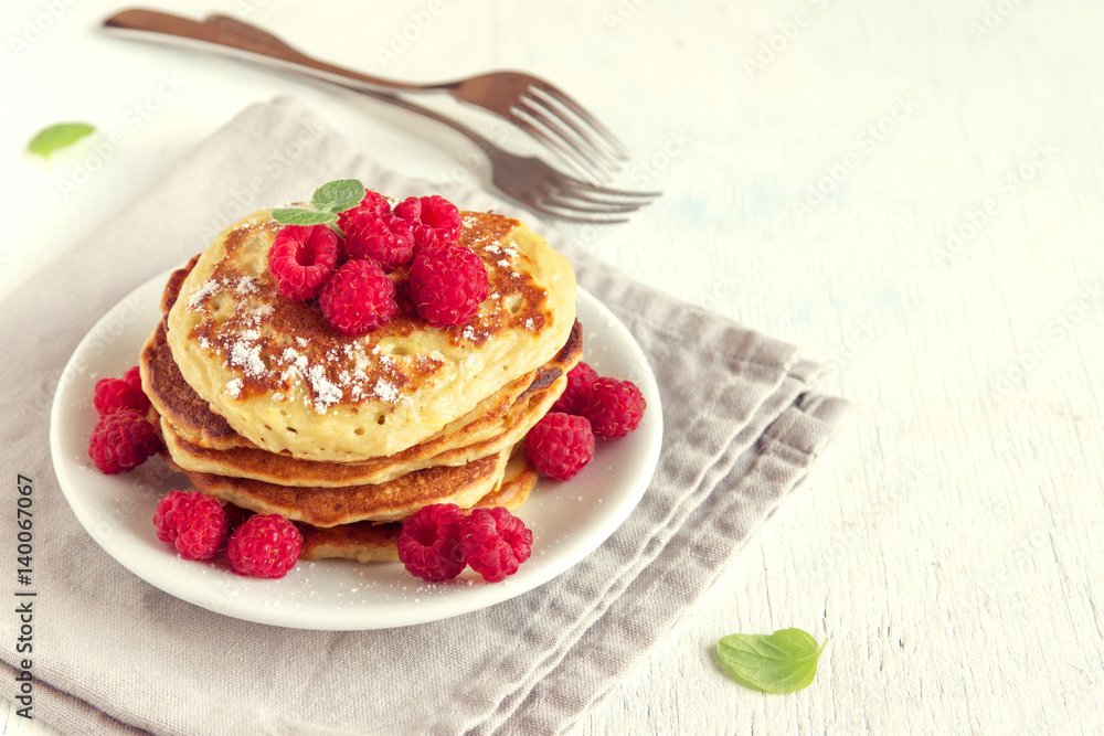 Canvas Prints pancakes with berries