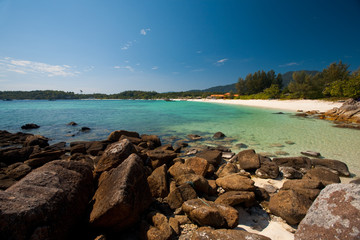Rocky Thai Island Beach Ko Lipe Thailand