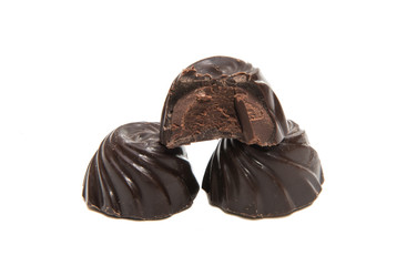 Chocolate candy isolated