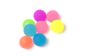 Colored bounce balls