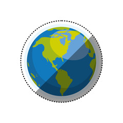 Isolated world earth icon vector illustration graphic design