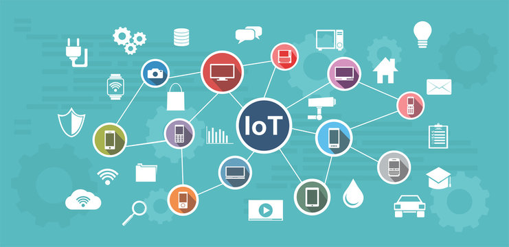 Internet of Things. IoT abstract concept.