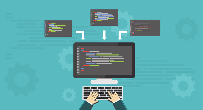 Coding, Programming, Development concept
