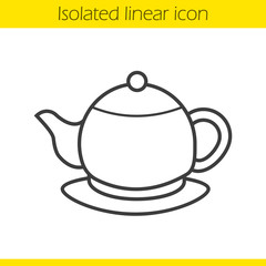Teapot linear icon