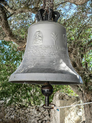 Obraz premium Beautiful historic old ancient bell in Zakynthos isladn Greece