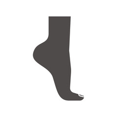 Woman's foot icon