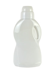 Plastic container for liquid detergent isolated