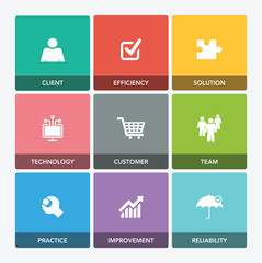 SERVICE INNOVATION ICON SET