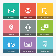 QUALITY ASSURANCE ICON SET
