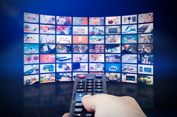 Multimedia video wall television broadcast