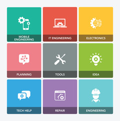ENGINEERING ICON SET