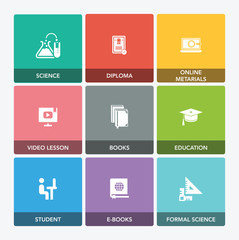 EDUCATION ICON SET