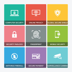 CYBER SECURITY ICON SET