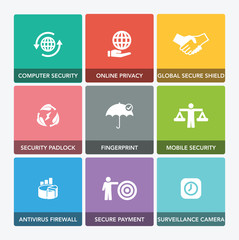 CORPORATE SOCAIL RESPONSIBILITY ICON SET