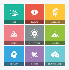 CORPORATE IDENTITY ICON SET