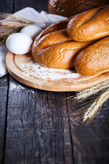 Freshly baked  bread in assortment