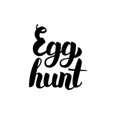 Egg Hunt Handwritten Lettering