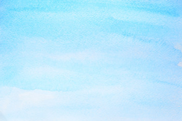 Cyan blue watercolor abstract background