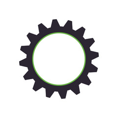 Gear machinery piece icon vector illustration graphic design
