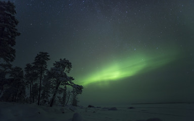 Northern Lights. Nellie, Finland.
