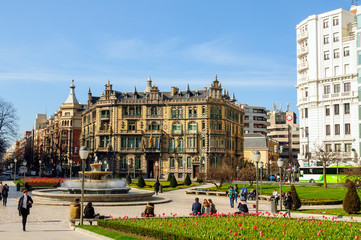 Naklejka premium Centre Ville Bilbao (Espagne)