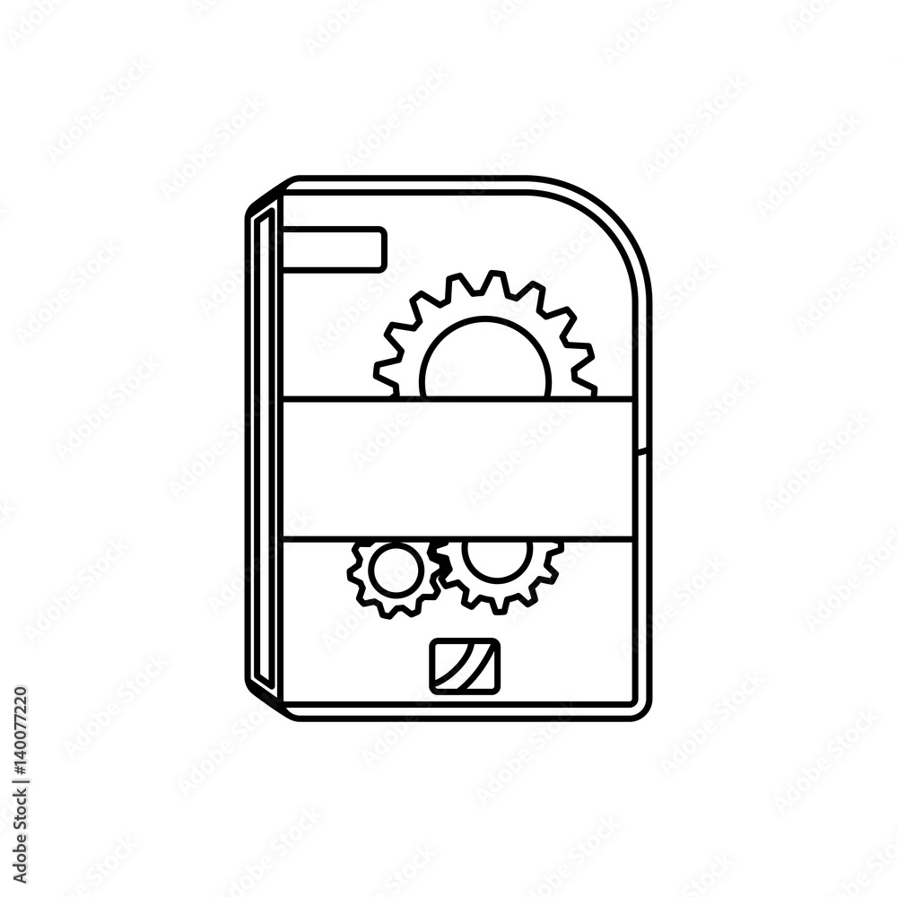 Poster software computer box icon vector illustration graphic design