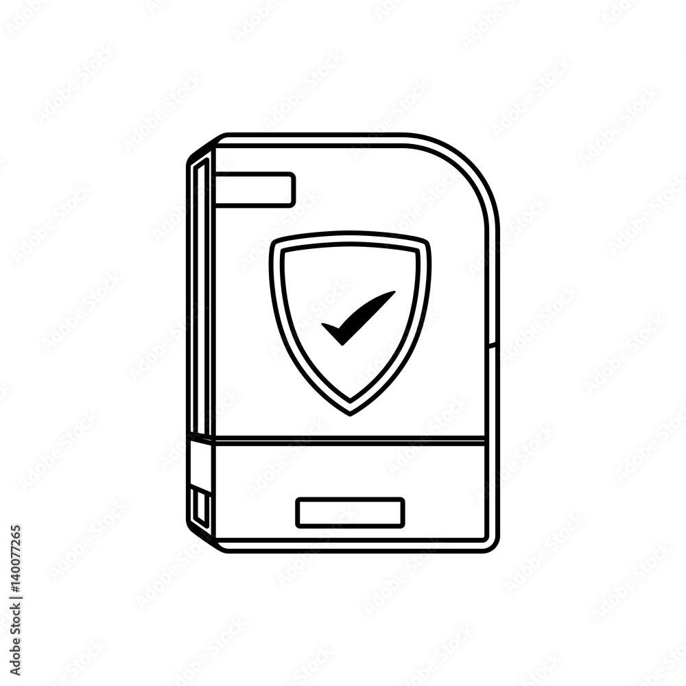 Poster software computer box icon vector illustration graphic design